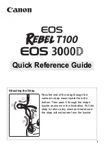 Preview for 3 page of Canon EOS Rebel T100 Quick Reference Manual