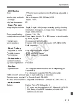 Preview for 215 page of Canon EOS Rebel T1i Instruction Manual