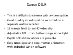 Preview for 1 page of Canon EOS REBEL T2I Manual