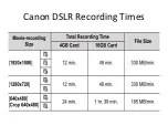 Preview for 3 page of Canon EOS REBEL T2I Manual