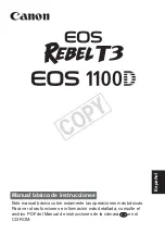 Предварительный просмотр 3 страницы Canon EOS REBEL T3 EOS 1100D Manual Basico De Instrucciones