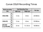 Предварительный просмотр 3 страницы Canon EOS Rebel T3i Manual