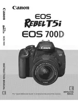 Canon EOS REBEL T5I EOS 700D Instruction Manual предпросмотр