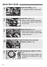 Предварительный просмотр 8 страницы Canon EOS REBEL T6 (W) Basic Instruction Manual