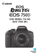 Canon EOS REBEL T6i Instruction Manual preview