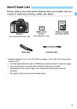 Preview for 3 page of Canon EOS REBEL T6i Instruction Manual