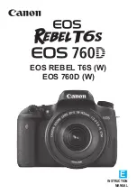 Preview for 1 page of Canon EOS REBEL T6S W Instruction Manual