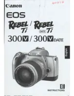 Предварительный просмотр 1 страницы Canon EOS REBEL Ti 300V Date Instructions Manual