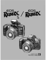 Предварительный просмотр 1 страницы Canon EOS Rebel X/XS Instruction Manual