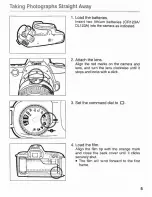 Предварительный просмотр 5 страницы Canon EOS Rebel X/XS Instruction Manual