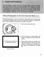 Предварительный просмотр 17 страницы Canon EOS Rebel X/XS Instruction Manual