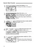 Предварительный просмотр 14 страницы Canon EOS REBEL XS Instruction Manual