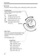 Предварительный просмотр 20 страницы Canon EOS REBEL XS Instruction Manual