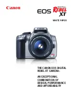 Предварительный просмотр 1 страницы Canon EOS REBEL XT White Paper