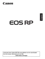 Предварительный просмотр 2 страницы Canon EOS RP Instruction Manual