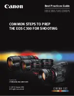 Canon EOSC300 Best Practices Manual preview