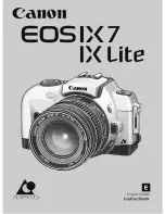 Canon EOSIX Lite Instruction Manual preview