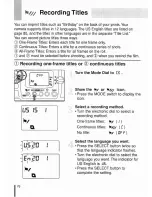 Предварительный просмотр 76 страницы Canon EOSIX Lite Instruction Manual