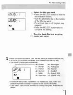 Предварительный просмотр 77 страницы Canon EOSIX Lite Instruction Manual