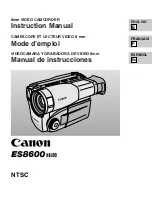 Canon ES8600 Instruction Manual preview