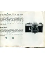 Предварительный просмотр 2 страницы Canon EX EE Instructions For Use Manual