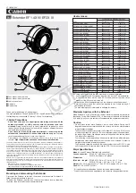 Предварительный просмотр 1 страницы Canon Extender EF 1.4X III Instruction Manual