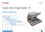 Canon F-1 Service Manual preview