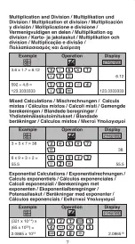 Предварительный просмотр 7 страницы Canon F-502G Calculation Examples