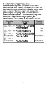 Предварительный просмотр 11 страницы Canon F-502G Calculation Examples