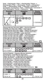 Предварительный просмотр 28 страницы Canon F-502G Calculation Examples