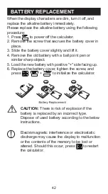 Preview for 42 page of Canon F-605G Instruction Manual