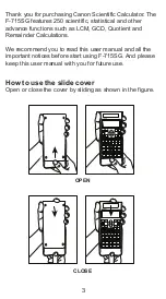 Предварительный просмотр 3 страницы Canon F-715SG Instruction