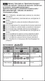 Preview for 8 page of Canon F-718SGA Calculation Examples