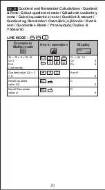 Preview for 20 page of Canon F-718SGA Calculation Examples