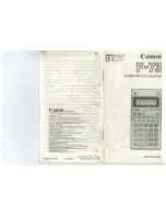 Canon F-73 Instructions Manual предпросмотр