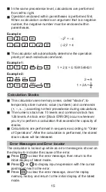 Preview for 15 page of Canon F-960SG Instruction