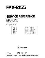 Preview for 1 page of Canon FAX-B155 Service Reference Manual