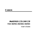 Canon FAX B210c User Manual preview