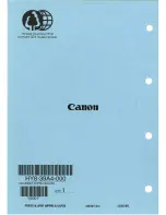 Предварительный просмотр 88 страницы Canon FAX-B360IF Parts Catalog