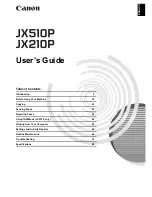 Canon FAX-JX210 User Manual preview