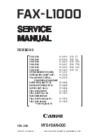 Canon FAX L1000 Service Manual preview