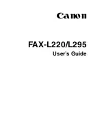 Preview for 1 page of Canon FAX-L220 User Manual