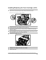 Предварительный просмотр 7 страницы Canon FAX-L250 Getting Started