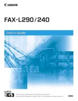Canon FAX L290 User Manual preview
