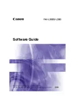 Canon FAX L390 Software Manual preview