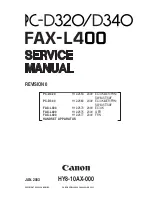 Canon FAX-L400 Service Manual предпросмотр