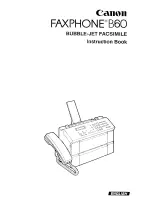 Canon FAX-PHONE B60 Instruction Book предпросмотр