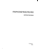 Preview for 3 page of Canon FAXPHONE B140 User Manual