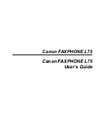 Preview for 1 page of Canon FAXPHONE L75 User Manual