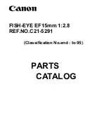 Canon FISH-EYE EF15mm 1:2.8 Parts Catalog предпросмотр